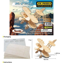 Load image into Gallery viewer, Bi-plane - 3D Puzzle
