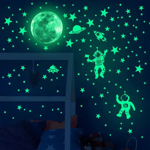 Glow in the Dark Space Themed Decals - 3D Puzzle