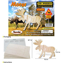 Load image into Gallery viewer, Moose - 3D Puzzle
