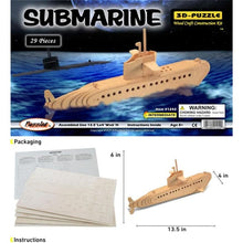 Load image into Gallery viewer, Submarine - 3D Puzzle
