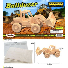 Load image into Gallery viewer, Bulldozer - 3D Puzzle
