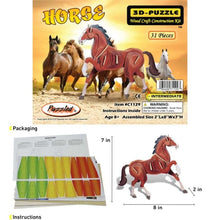 Load image into Gallery viewer, Horse (illuminated) - 3D Puzzle
