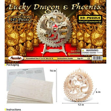 Load image into Gallery viewer, Lucky Dragon &amp; Phoenix - 3D Puzzle
